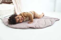 Leaf Baby Play Mat Organic Cotton Tummy Time Activity Mat - thumbnail 1