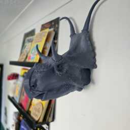 Diabloceratops Wall Art - Dinosaur Mount- 3D Printed - thumbnail 1