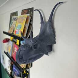 Diabloceratops Wall Art - Dinosaur Mount- 3D Printed - thumbnail 3