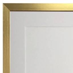 Gold 20mm Picture, Photo, Poster Frame With White Mount - thumbnail 2