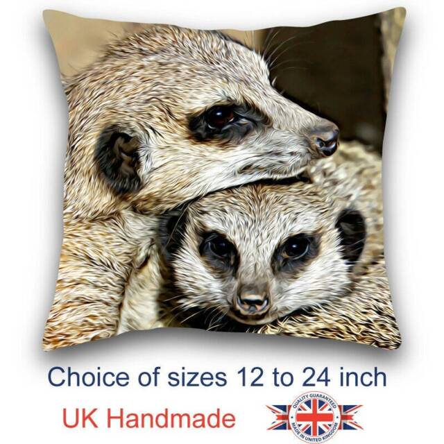 Meerkat Cushion, Two Meerkats Choice Of Sizes, Handmade - image 1