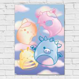 Squishmallows Print - 4 Characters Dreamscape Poster Wall Art - thumbnail 2