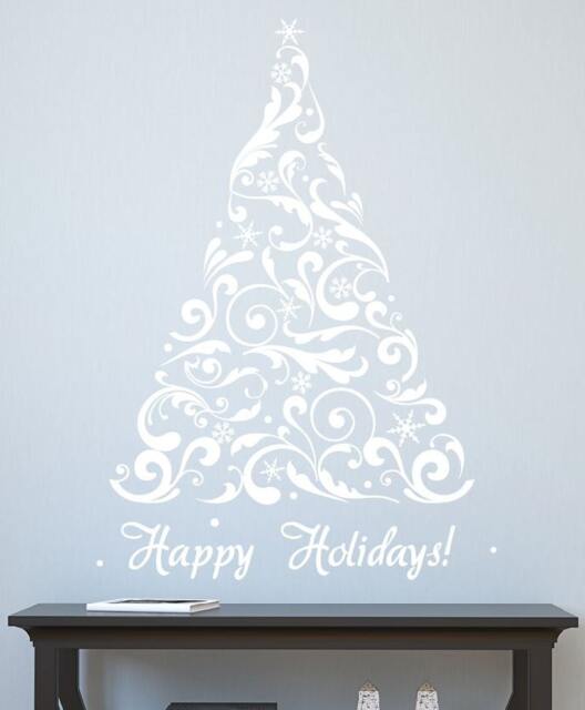 Holiday Tree Decal Wall Decals For Walls Christmas Stickers Stick On Wall Art Decalisland - Tree - image 1