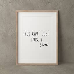 Gamer Quote Print, Video Game Room Decor, Geeky Gift - thumbnail 2