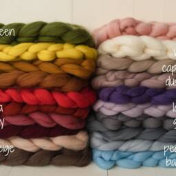 Newborn Merino Wool Blanket, Braid New Baby Knitted Photography Props, Basket Stuffer Bump Blanket - thumbnail 2