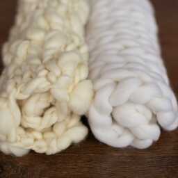 Newborn Merino Wool Blanket, Braid New Baby Knitted Photography Props, Basket Stuffer Bump Blanket - thumbnail 4