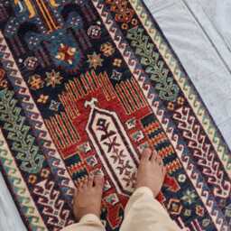 2'7x8'5 Ft Handmade Kazak Runner Rug, Medallion Farmhouse Wool Area Afghan Luxury Design Bedroom Living Room Office D??cor Rug - thumbnail 3
