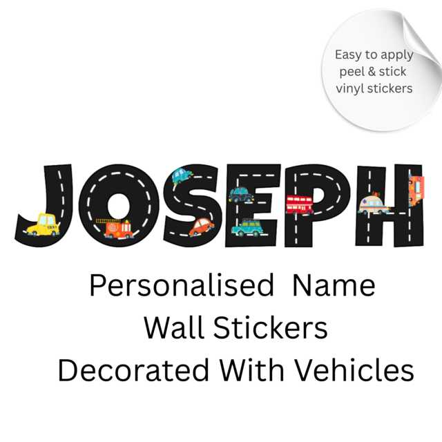 Personalized Transport Vinyl Wall Decals Road Name Stickers - image 1