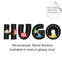 Personalized Transport Vinyl Wall Decals Road Name Stickers - thumbnail 3