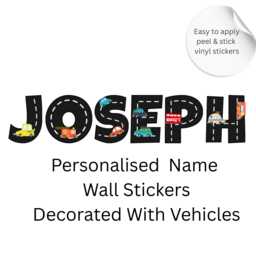 Personalized Transport Vinyl Wall Decals Road Name Stickers