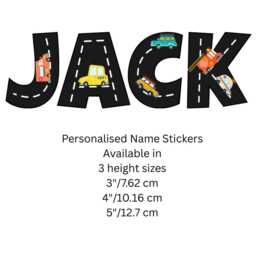 Personalized Transport Vinyl Wall Decals Road Name Stickers - thumbnail 2