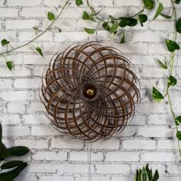 Designer Wall Lamp Made Of Satin Walnut Wood. Handmade Wooden From Cologne Studio - thumbnail 2