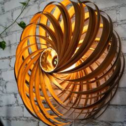 Designer Wall Lamp Made Of Satin Walnut Wood. Handmade Wooden From Cologne Studio - thumbnail 3