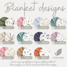 Personalised Leaves Baby Blanket, Muslin Swaddle Blanket Gift Set For Boy/Girl, Handmade Soft Organic Cotton, Newborn Gift, Toddler - thumbnail 4