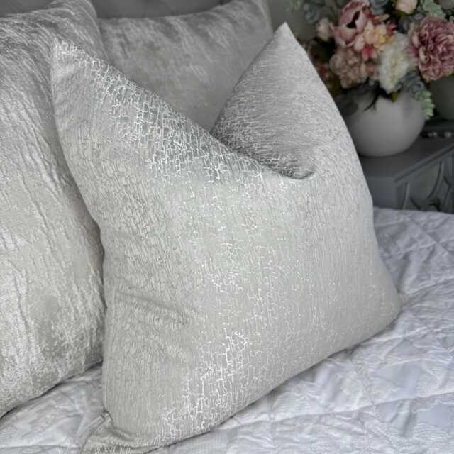 Luxury Grey Cushion Cover, Greige Textured Design Pillow Scatter Cover For Sofa Bed, Designer Ashley Wilde Fabric Rion Wheat - image 1