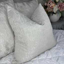 Luxury Grey Cushion Cover, Greige Textured Design Pillow Scatter Cover For Sofa Bed, Designer Ashley Wilde Fabric Rion Wheat - thumbnail 1