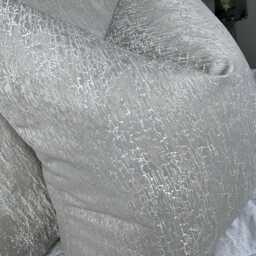 Luxury Grey Cushion Cover, Greige Textured Design Pillow Scatter Cover For Sofa Bed, Designer Ashley Wilde Fabric Rion Wheat - thumbnail 3