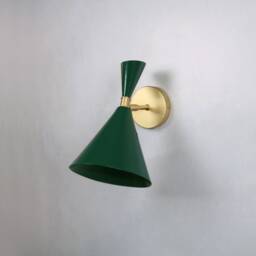 Reading Lamp , Green Wall Lighting, Matt Black Light, Aluminum Vanity Light Fixture, Sconce - thumbnail 3