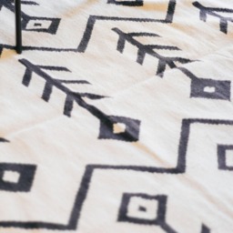 Hayat Flatwoven Wool Kilim Rug Southwestern Floral Beige Black Carpet Living Bedroom Dining Kids Room Home Decor Area Accent Runner - thumbnail 3