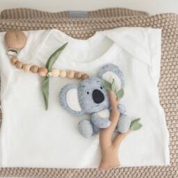 Australia Stroller Toy, Koala Pram Pram Accessory, Stroller Lanyard, Felt Hanging Mobile, Car Seat Neutral Gender Gift - thumbnail 2