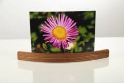 Handmade Wooden Photo Holder - Walnut Or Cherry Stand Minimalist Frame For Photos & Postcards Gift Idea Ships in 24H