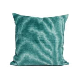 Zinc Textiles - Bonsulton Lagoon Abstract Moire Inspired Velvet Cushion Cover Handmade Throw Pillow Designer Home D??cor - thumbnail 2