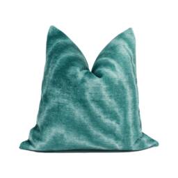 Zinc Textiles - Bonsulton Lagoon Abstract Moire Inspired Velvet Cushion Cover Handmade Throw Pillow Designer Home D??cor - thumbnail 1