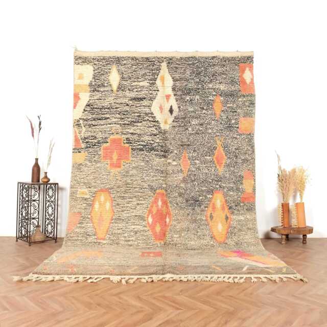Moroccan Rug, Authentic Berber Vintage Boujaad 6x10 Rug - image 1