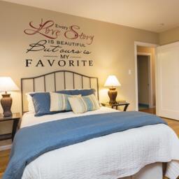 Every Love Story Is Beautiful - Romantic Vinyl Wall Quotes Bedroom Decal Sticker Art 001 - thumbnail 1