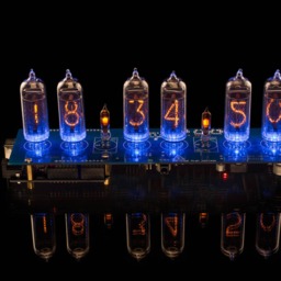 Diy Kit For In-14 Arduino Shield Ncs314 Nixie Tubes Clock [With Options] Boyfriend, Husband, Vintage, Glowing Clock, Gift, Steampunk - thumbnail 3