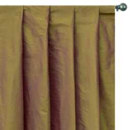 Lime Green & Pink Art Silk Curtain Panels, Faux Curtains - Rod Pocket, Grommet, Box Pleat, Three Pinch Tab Top, Plain Ring Top - thumbnail 1