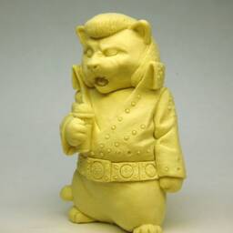 Meowlvis Presley Resin Model Kit Unpainted Cat Elvis Figurine - thumbnail 2