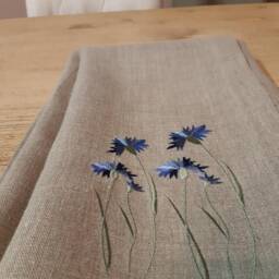 Embroidered Linen Towel Set Bath & Hand Bundle - thumbnail 4