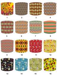 Retro 60S 70S Drum Lampshades For Ceiling Light Shades Pendants Or Bedside, Table Lamp Shades, Hippie