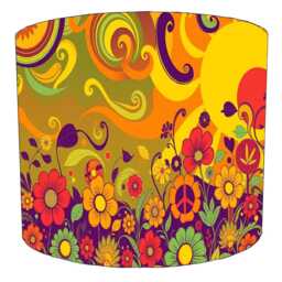 Retro 60S 70S Drum Lampshade For Ceiling Light Pendants Or Table Lamp Bases - thumbnail 2
