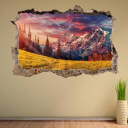 Alpine Mountains Alps Nature Wall Decal Sticker Mural Poster Print Art Home Office Decor Hk35 - thumbnail 2