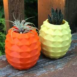 Pineapple Planter Air Plant, Succulent Holder, Minimalist - thumbnail 2