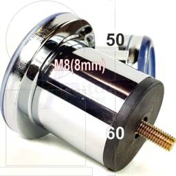 Metal Furniture Feet Chrome Finished Legs 60mm - 160mm High For Sofa, Chairs, Stools, Beds, Cabinets M8 Set Of 4 - thumbnail 3