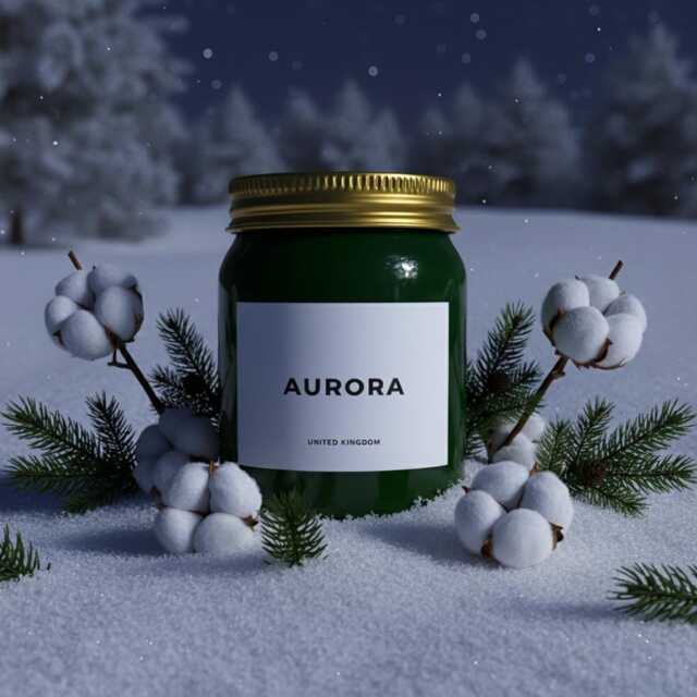 Winter Spruce & Cotton - Vegan, Triple Scented, Luxury Handmade Candle, 70 Hour Burn Time, 460 Grams - image 1