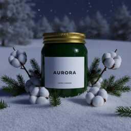 Winter Spruce & Cotton - Vegan, Triple Scented, Luxury Handmade Candle, 70 Hour Burn Time, 460 Grams - thumbnail 1