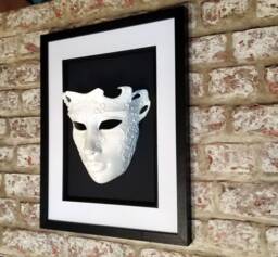Venetian Mask Cosplay, 3D Printed Maskerade Ball, Venice Carnival Mask - thumbnail 1