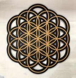 Laser Cut Flower Of Life Wall Art Sacred Geometry Decor - thumbnail 1