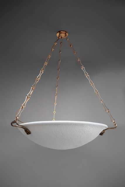 The Lions Mane Chandelier in Antique Brass Neo Classical Design - image 1