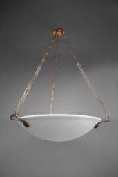 The Lions Mane Chandelier in Antique Brass Neo Classical Design