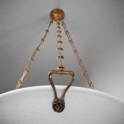 The Lions Mane Chandelier in Antique Brass Neo Classical Design - thumbnail 2