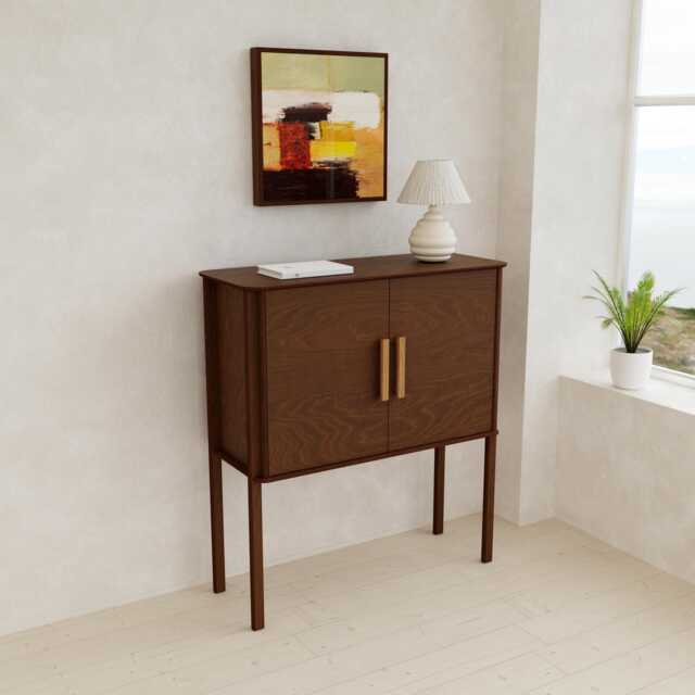 Handmade Minimalist Cabinet With Adjustable Shelves, Birch Plywood Scandinavian Storage Unit, Modern Bookshelf Or Sideboard in Many Finishes - image 1
