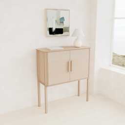 Handmade Minimalist Cabinet With Adjustable Shelves, Birch Plywood Scandinavian Storage Unit, Modern Bookshelf Or Sideboard in Many Finishes - thumbnail 2