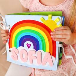 1st Birthday Gift, Quiet Book For Baby Girl, Educational Toys, Handmade Montessori - Minimoms - thumbnail 2