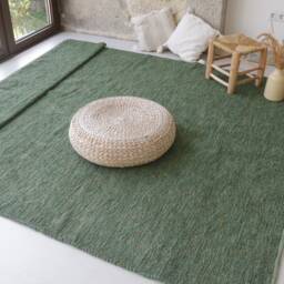 Large Pine Green Rug 6.5x10 Feet, Area Rug, Living Room Bedroom Dining For Kids, Gr??ner Teppich - thumbnail 2
