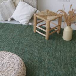 Large Pine Green Rug 6.5x10 Feet, Area Rug, Living Room Bedroom Dining For Kids, Gr??ner Teppich - thumbnail 4